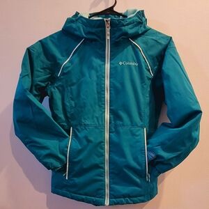 Columbia Teal Jacket with Hood